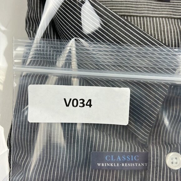 Men's NWT Croft & Barrow Broadcloth Classic Fit Dress Shirt - Picture 7 of 7